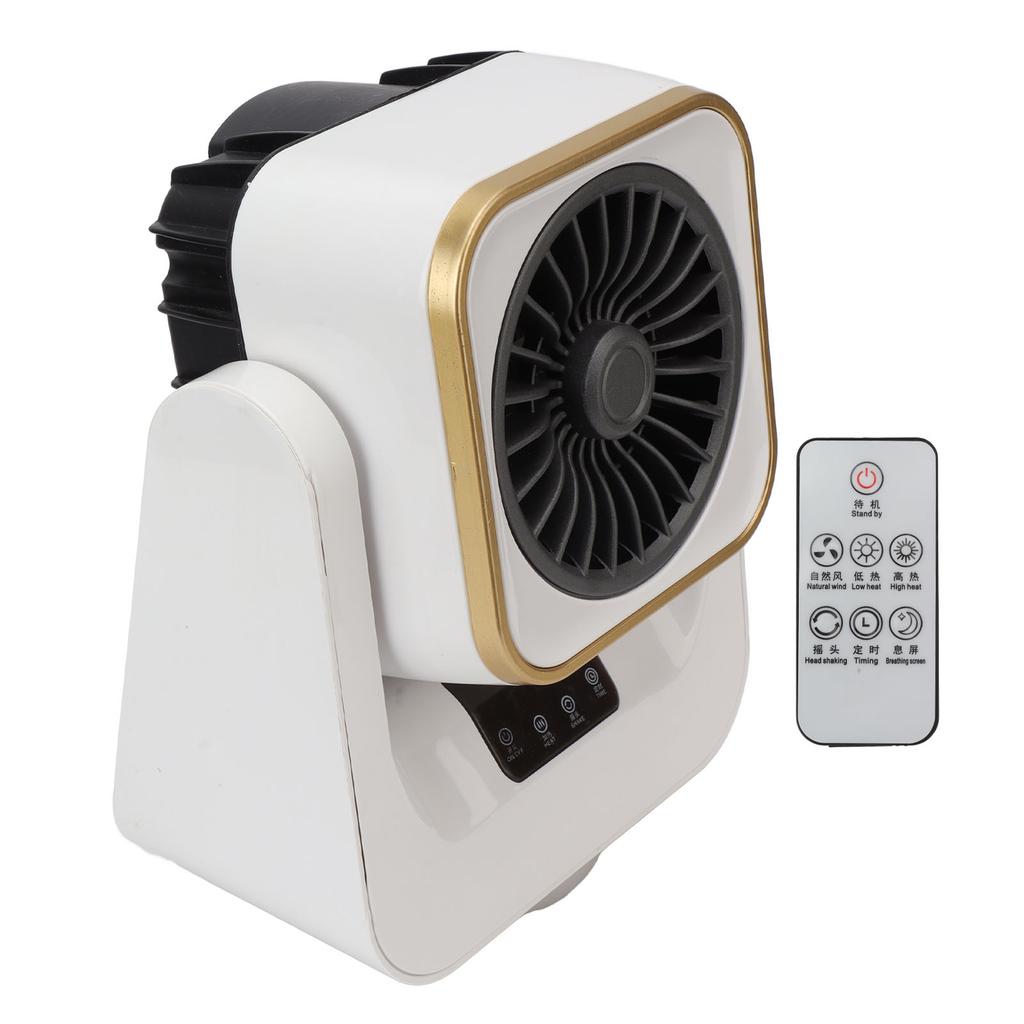 Electric Heater Fast Heating Adjustable Remote Control Portable Mini Indoor Fan Heater EU Plug 220V