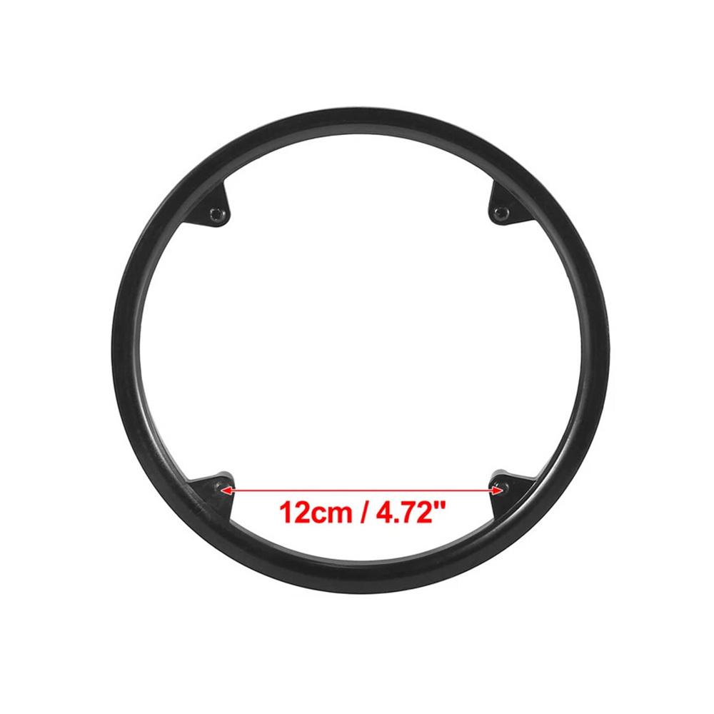 48-Teeth 12cm Bicycle Crankset Cover Chain Protection Black 4-Hole