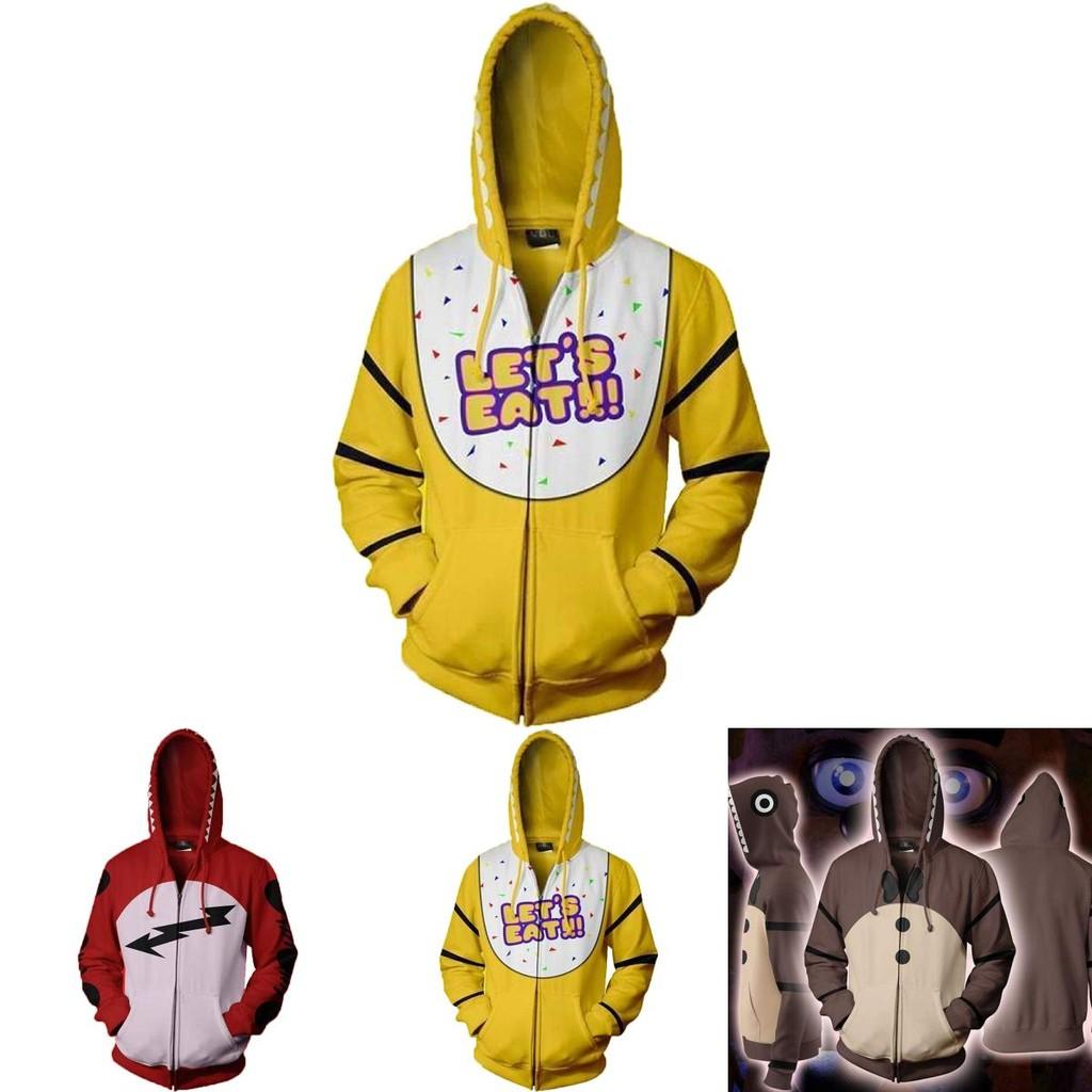 Премиальное худи для косплея Five Nights At Freddy's Fnaf с ярким узором