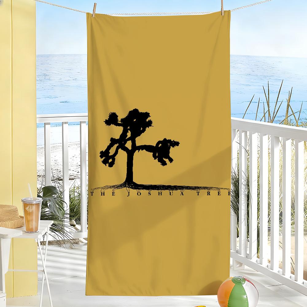 Rock U-U2 Band Music Towel Soft Pool Gift For Travel Gym Shower Camping Quick Dry Sports Large Beach Towels