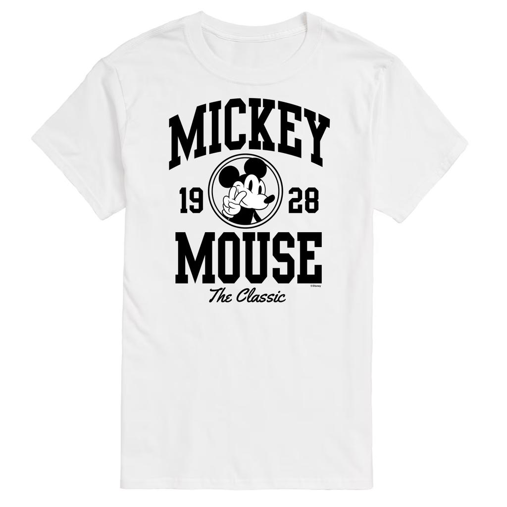 Винтажная мужская футболка Disney Классический Микки Женская хлопковая футболка Повседневная летняя Оверсайз С коротким рукавом Уличная одежда Унисекс Свободные топы