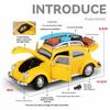 Металлическая литая ретро модель автомобиля Beetle в масштабе 1/24 со съемными аксессуарами, коллекционные украшения, игрушечная машинка для мальчика