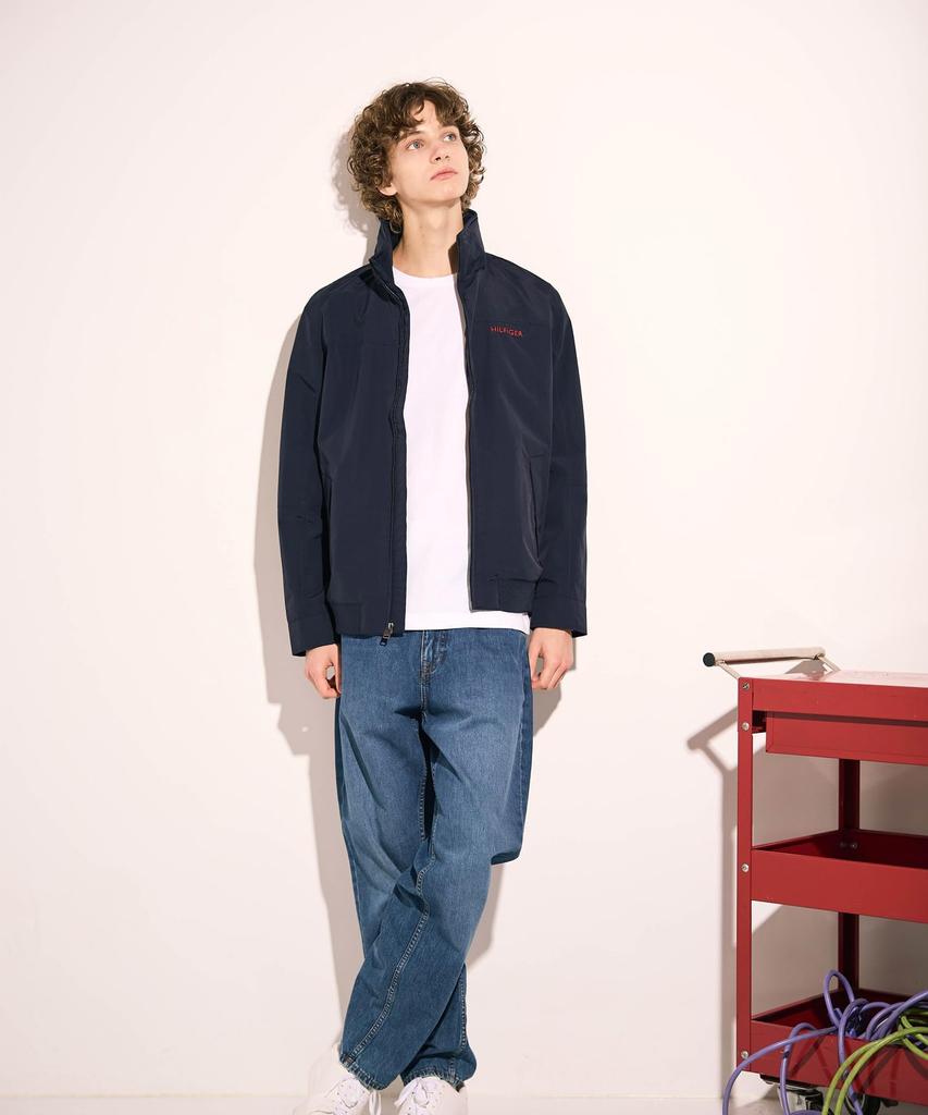 Tommy Hilfiger Официальная эксклюзивная онлайн куртка с воротником-стойкой 78J8338 S Темно-синий Блузон/REGATTA