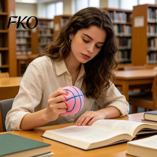 Durable Squeeze Ball Soccer Basketball Stress Ball, TPR Fidget Toy for Adults Kids, Soft Decompression Anxiety Relief, Party Birthday Gift Reduction