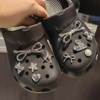 Набор модных шармов для обуви Аксессуары Пряжка для обуви с отверстиями Милый мишка Сердцевидный Жемчуг Звезда DIY 3D Украшения для обуви