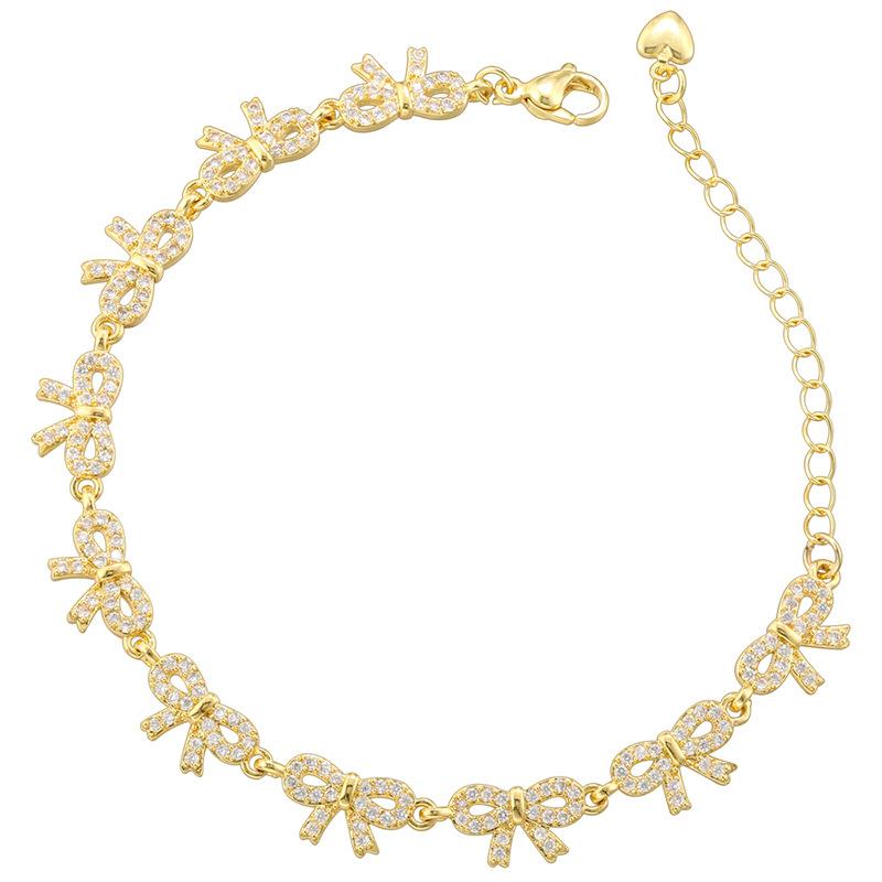 Милый Темперамент Бант Регулируемый Браслет Ожерелье Ол Бабочка Сращивание Набор Ювелирных Изделий Vl492-493