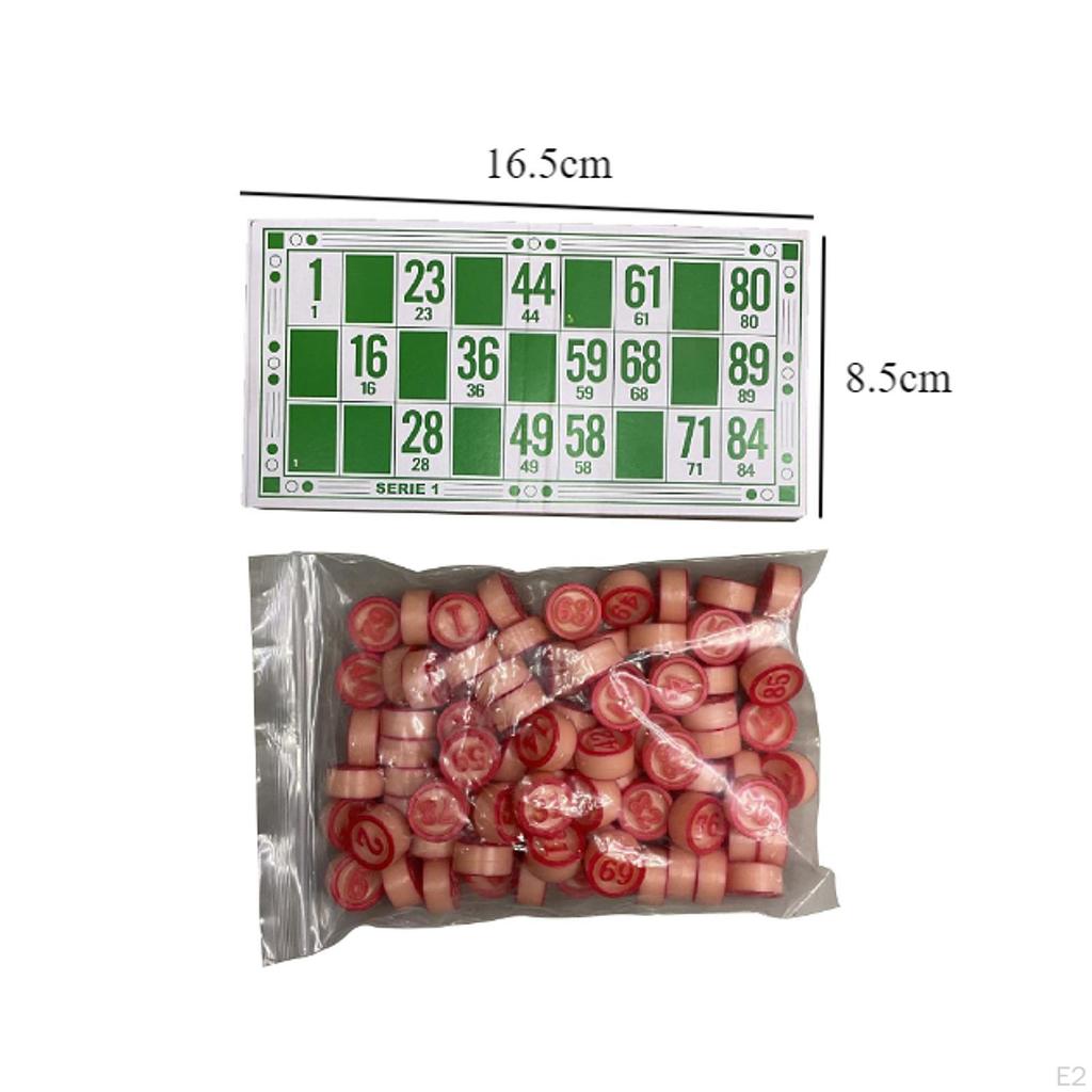 Vintage Bingo Board Game,Classic Cards Game,48 Number Set for Holiday