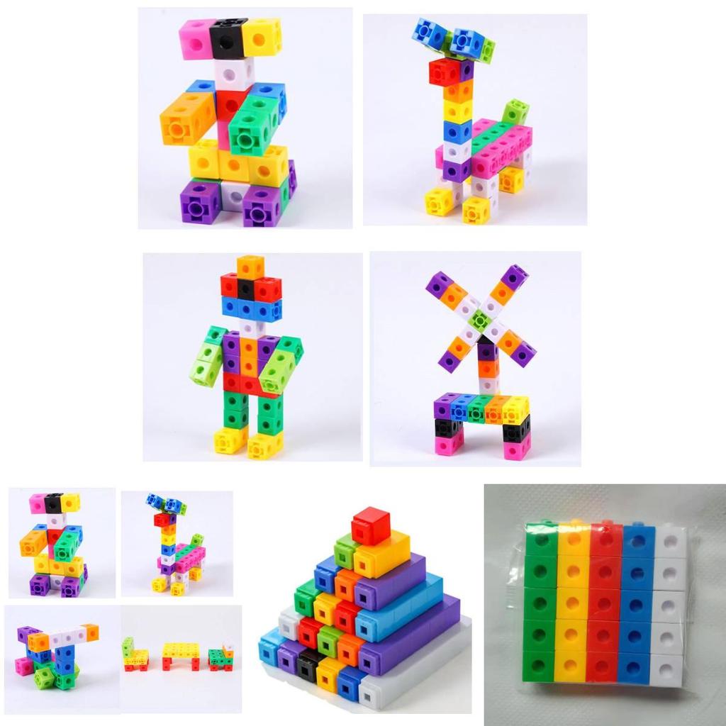 Mini Block Set Plastic Building Blocks For Kids Tabletop Educational Toy