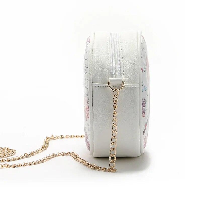 2024 Summer Women's Small Round Shoulder Bag Sweet Ladies Casual Circular Messenger Bags for Women Crossbody Bag