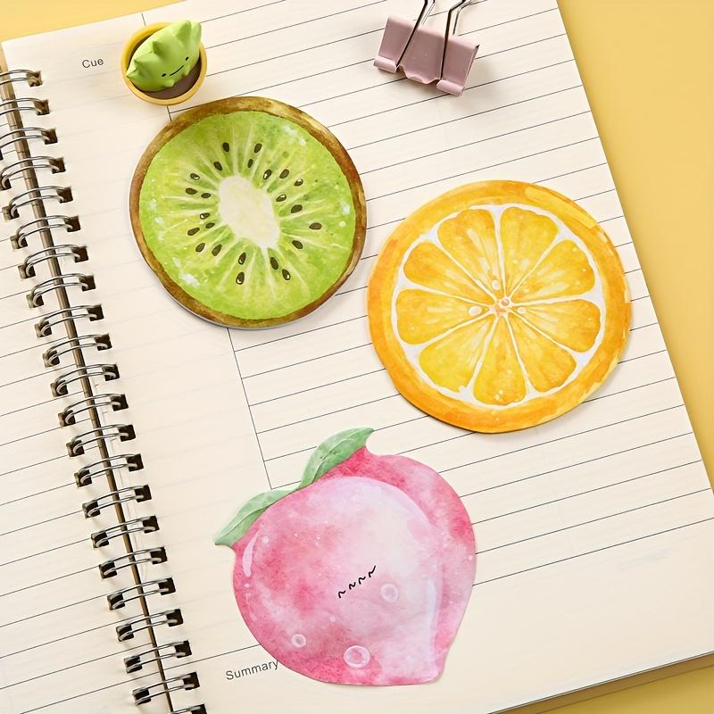 Single-Pack Japanese Cartoon-Style Realistic Fruit Series Sticky Notes, Planning Notepaper