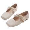 Sheepskin version~ Mary Jane shoes, gentle in spring and autumn, lazy with skirts, woolen single shoes, women's flat bottom