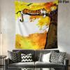 Calvin and Hobbes Wall Tapestry Aesthetic Wall Hanging Printed Fabric Blanket Decorative Tapestries for Bedroom Living Room Home Decor