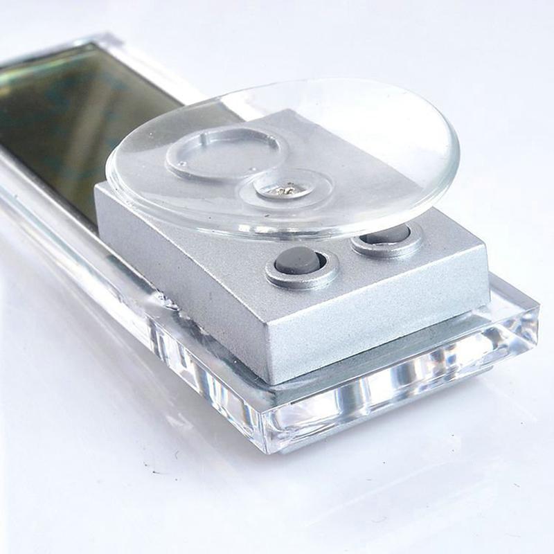 Автомобильные цифровые светодиодные часы, мини-электронный измеритель окна на присоске