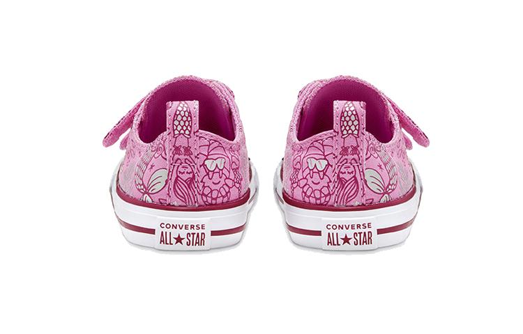 Детские Converse Chuck Taylor All Star Подводная вечеринка Легко надевать Низкие кеды для малышей Розовые 767205C
