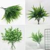 Artificial Plants Fake Leaf Foliage Bush Home Office Garden Wedding Decors