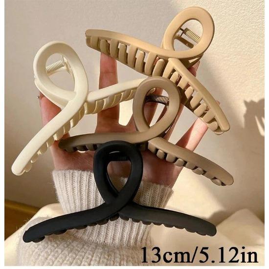 4 шт. Женский зажим-краб для волос, крестообразный, матовый, модная элегантная заколка, большой зажим-краб для волос, корейские аксессуары для волос для девочек