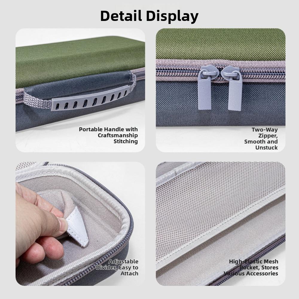 Hard Shell Microphone Storage Bag Drop Proof Water-Resistant Microphone Carrying Case Handheld Adjustable Mic Travel Bag