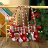 Рождественский подарок Санта Снеговик Кукла Сумка Рождественская сумочка Подарочные пакеты Многоразовые Рождественские вечеринки Конфеты Яблоки Детские Подарочные пакеты YFA2233