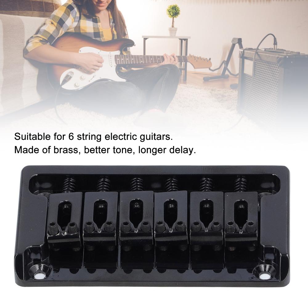 52.5mm Width Electric Guitar Bridge Zinc Alloy Through Body Bridge For Electric Guitar