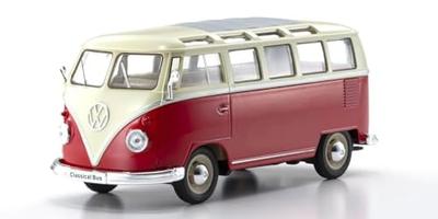 Kyosho WELLY Масштаб 1/24 Автобус Volkswagen T1 1963 года Красный Готовая модель WE22095SGR