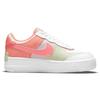 Nike Женские кроссовки Air Force 1 Shadow White Magic Ember Crimson-Bliss Lime-Ice CI0919-110
