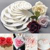 House & Kitchen Store 6 Pcs Fondant Cake Sugarcraft Rose Flower Cookie Mold Gum Paste Cutter Tools