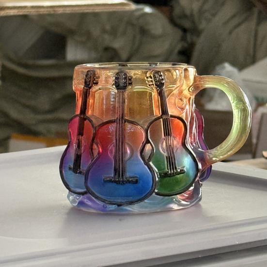 Picture Book Cup 3D Book Stacking Mug Hand-Drawn Literary Coffee Cup for Book Lovers Teachers Librarians