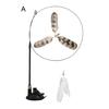 Cat Wand Feather Toy Interactive Cat Feather String Teaser with Suction Cup