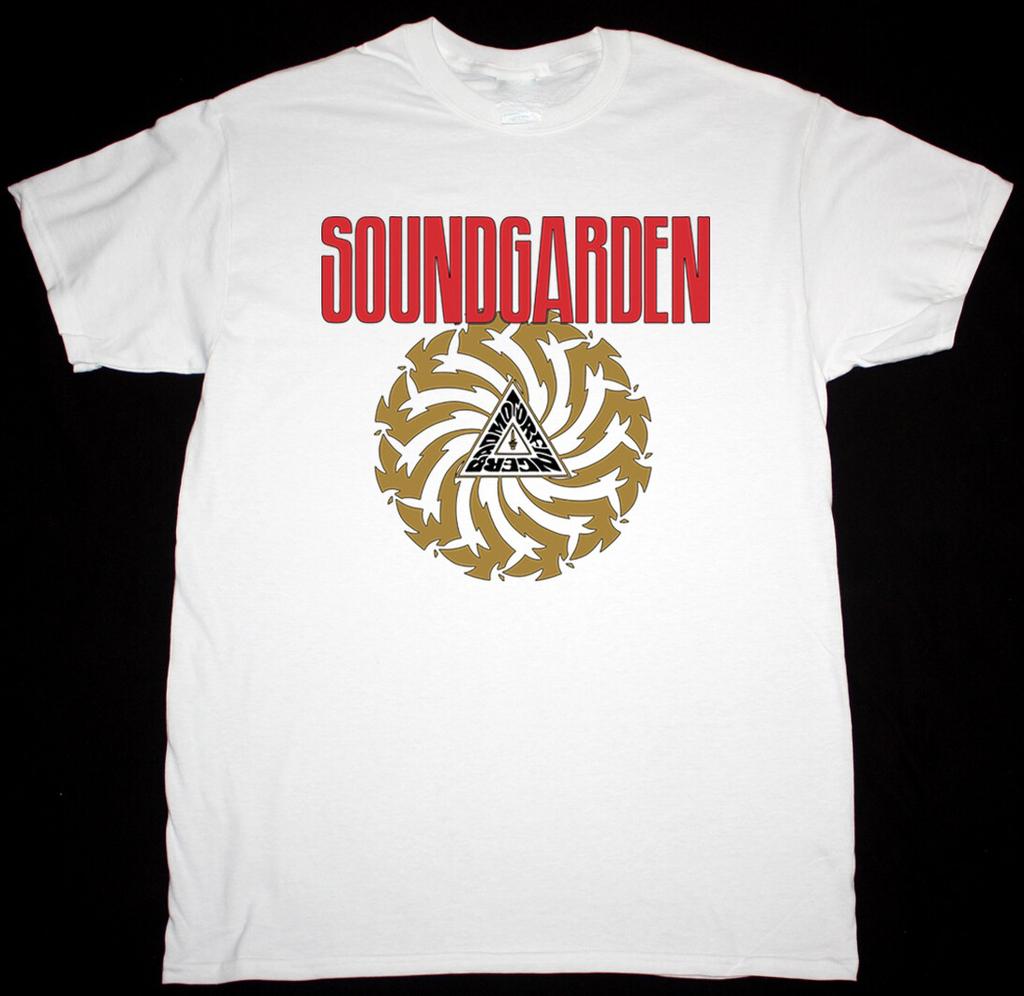 Винтажная футболка Soundgarden, плотный хлопок, S-234XL, унисекс, белая, BL321