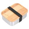 Bento Lunch Box 304 Stainless Steel Secure Bento Boxes with Lids for Students WorkersL