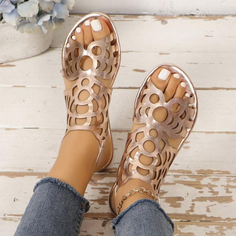 Летние новые плоские сандалии с бабочкой и отверстием для пальцев женские одно слово клип носок уличные пляжные женские классные тапочки