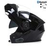 Bluetooth Мужские Мотоциклетные Шлемы Полнолицевые Casco для Мотоциклов Мужской Мотокросс Kask Откидной Casque De Moto Сертифицирован DOT BLD