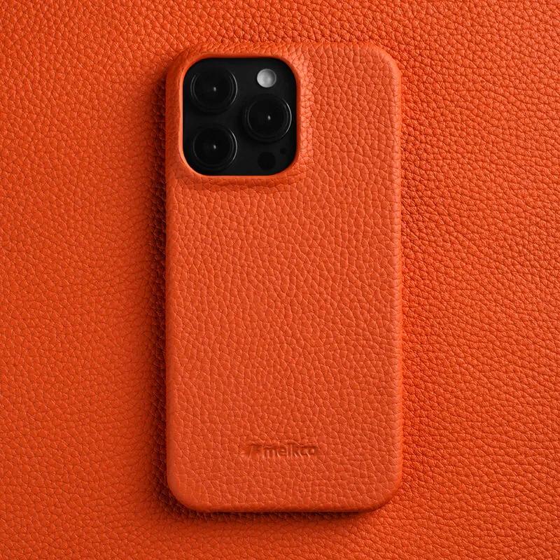 Премиальный чехол Melkco из натуральной кожи для iPhone 16 Pro Max, роскошный, деловой, высококачественный, задняя крышка для телефона из коровьей кожи