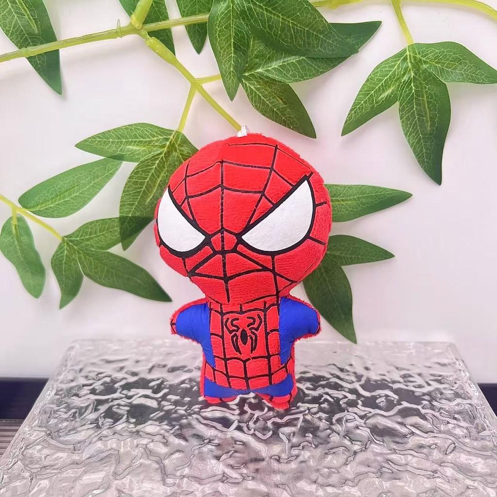 Плюшевая игрушка Marvel Avengers Человек-паук Мягкий брелок с дизайном Железного человека и Халка для детей