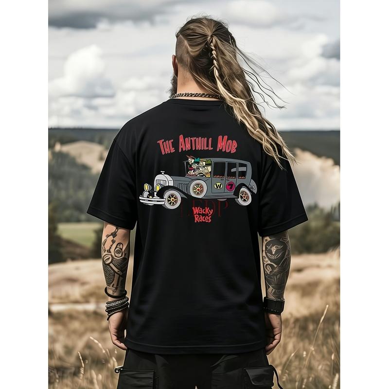 Anthill Mob Hanna Barrera Dastardly Muttley Vintage T-shirt - Retro Cartoon Web Show Tee Crazy Racing Design Anthill Mob Logo Unisex Adult Casual