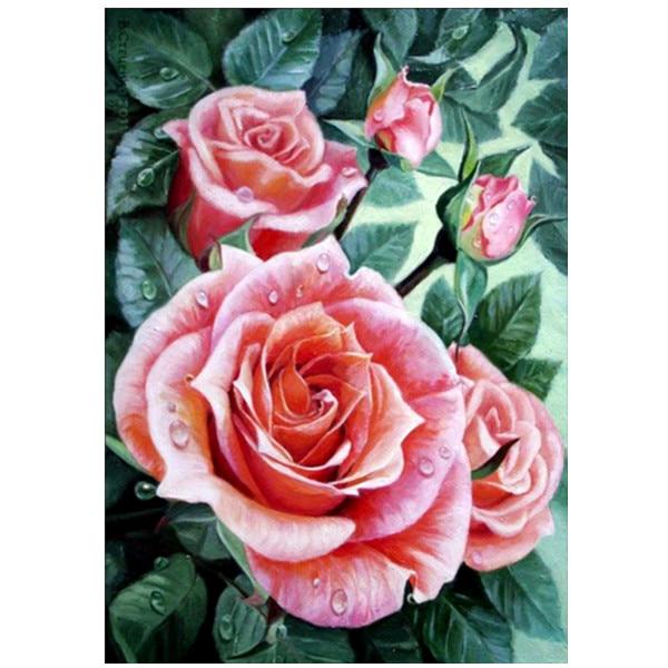 Алмазная вышивка яркий цветок 5D алмазная мозаика картина современный цветок вышивка крестиком