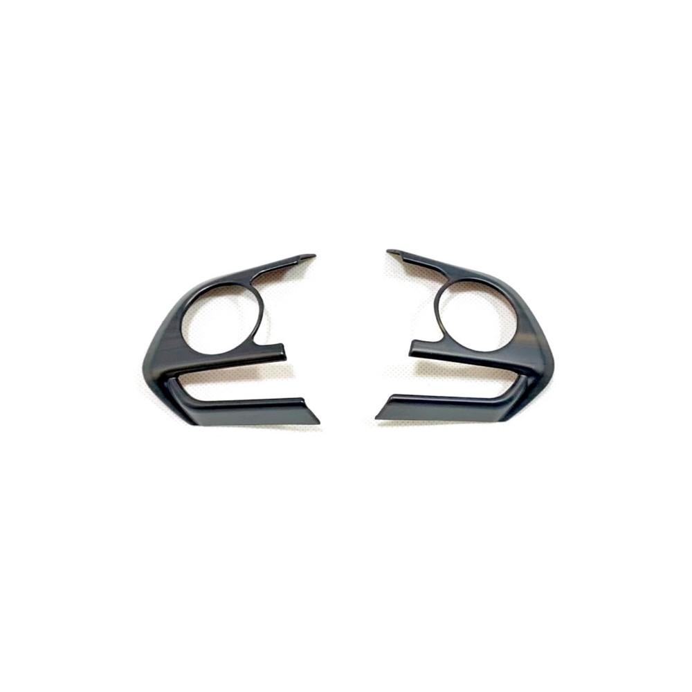 Car Interior Peach Wood Decoration Accessories Steering wheel button Cover Trim Frame For Toyota RAV4 RAV 4 XA50 2019-2021 2023