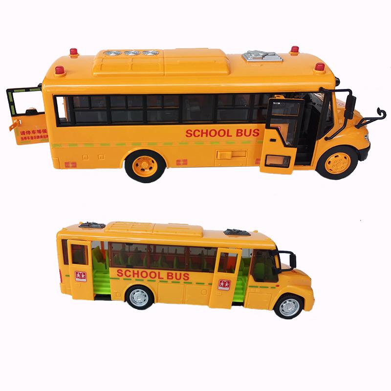 Инерционный школьный автобус, игрушечный автомобиль с историей, школьный автобус, светящийся музыкальный игрушечный автомобиль для детей, мальчиков, подарок на день рождения, Рождество
