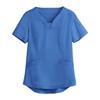 Women Management Work Clothes Short Sleeve with Pocket Working Clothes Nurse Uniform