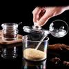 Anti-slip Bowl Sugar Transparent Sugar Pots Multifunctional Acrylic Seasoning Jar  for Kitchen