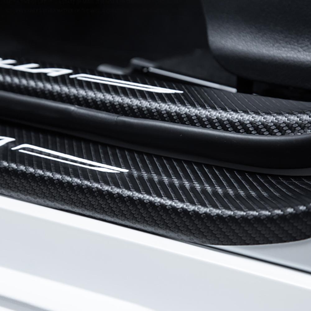 Защитная пленка на порог автомобиля для Chery TIGGO 7 PRO 20-22, кожаная педаль из углеродного волокна с узором, аксессуары для интерьера