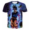 3D Dragon Ball Super Anime Ultra Instinct Super Saiyan Goku с принтом мужская мода Dragonball футболка с короткими рукавами Dragon Ball Z футболка