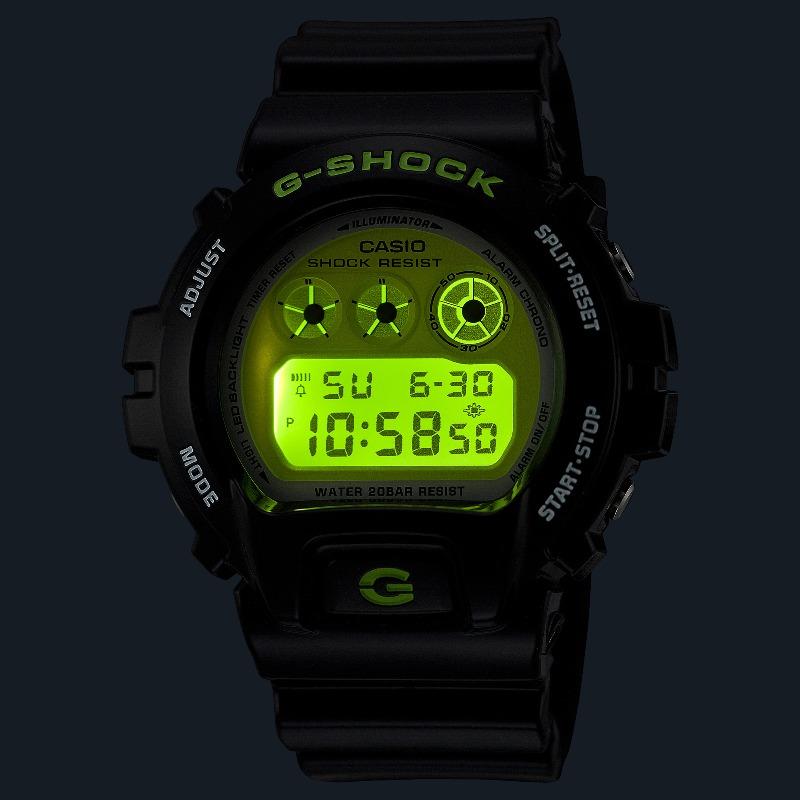 Casio Мужские часы G-SHOCK из смолы, водостойкость 200 м, цифровые, ударопрочные, кварцевые DW-6900RCS-1