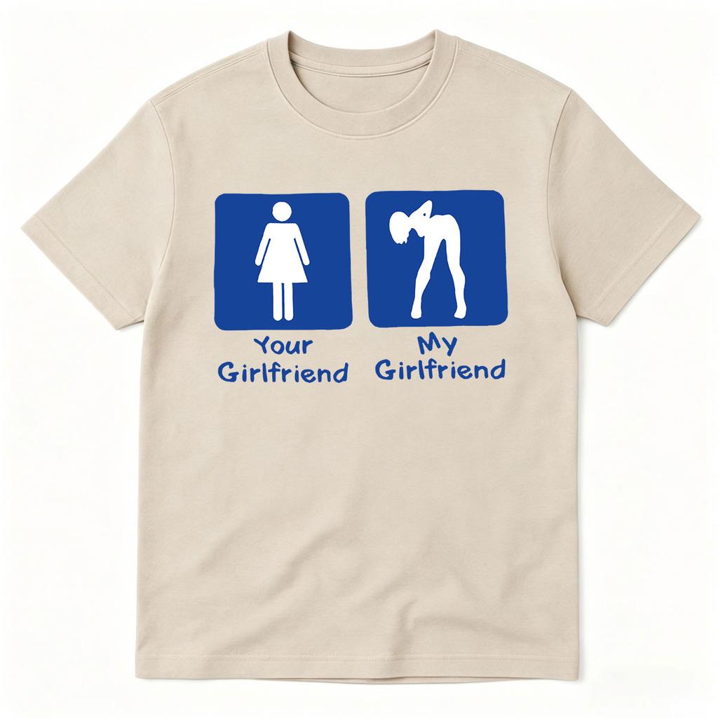 Funny Meme I Love My Girlfriend Unisex Tshirts Unisexs Unisex Clothing Fashion High Quality Cotton Short Sleeve Tshirt Oversized
