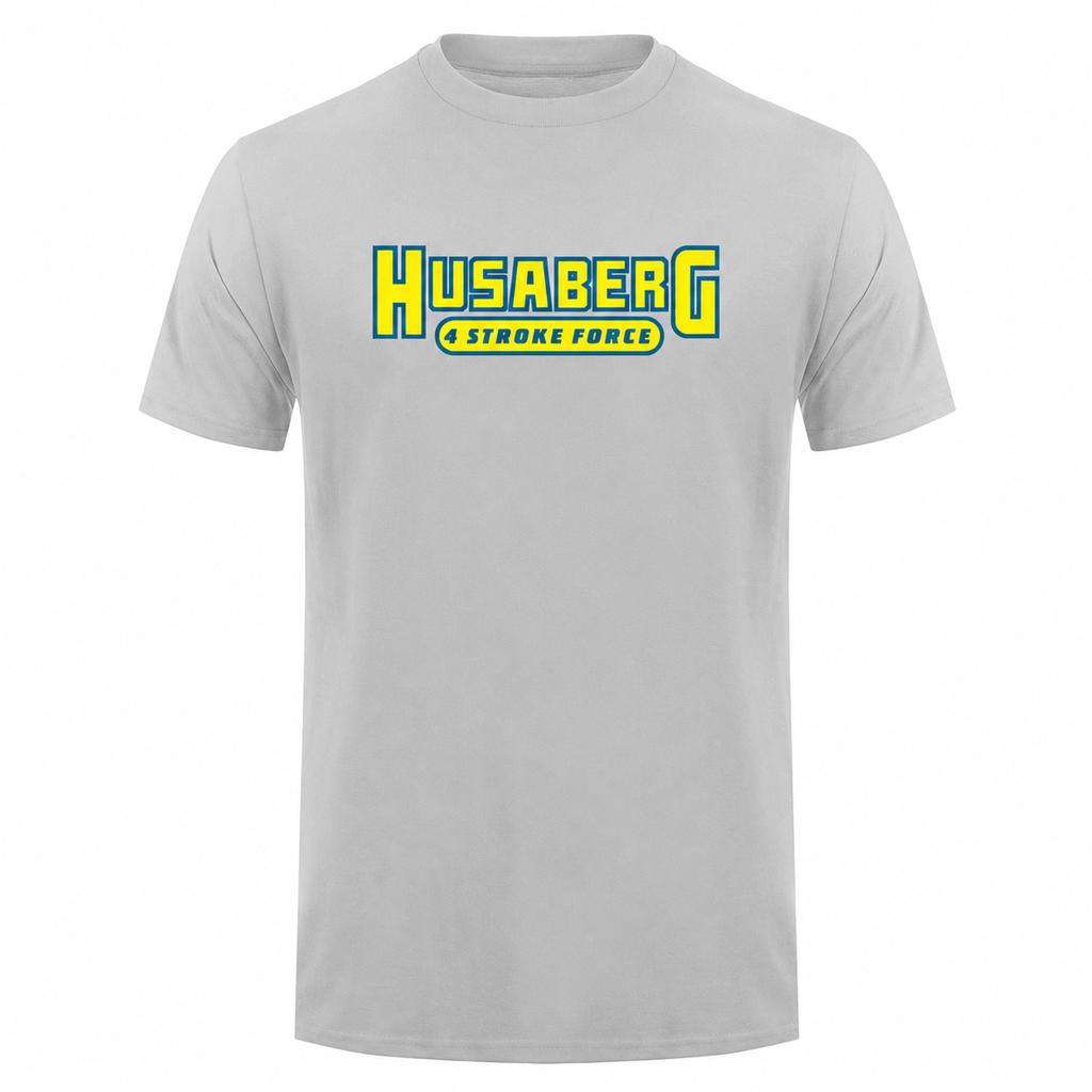 Husaberg 4 Stroke T Shirt Tee Tops Round Neck Summer ShortSleeve Fashion Tshirt Unisexs Clothing Unisexs Casual Basic Tshirt