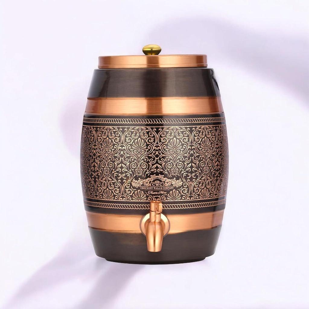 Pure Copper Dispenser 5 Litres Antique Itching Barrel