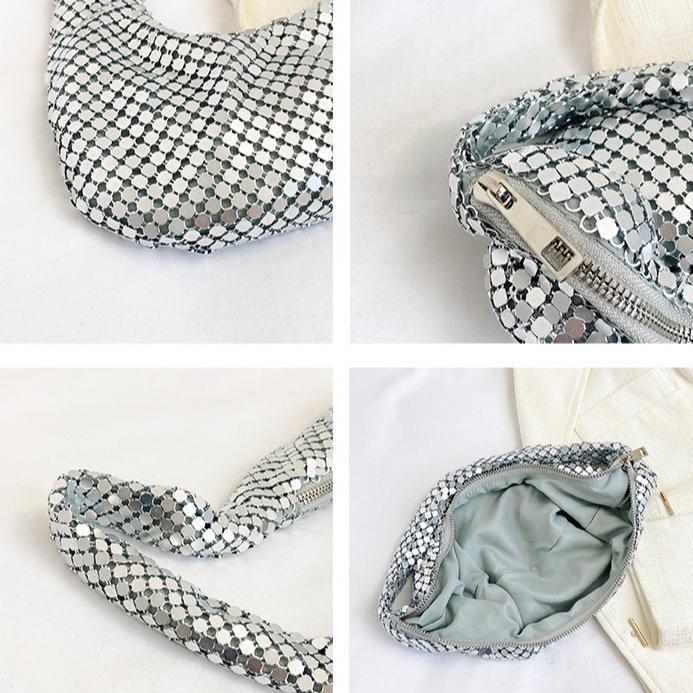 Сумка Shinny Bag Премиум клатч сумка для вечеринки Алюминиевый лист женская сумка подмышку Интернет знаменитость взрыв вечерняя сумка
