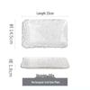 ice dew small square 3-compartment dumpling plate (23cm)