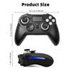 Smart Screen Wireless Game Controller with Hall Joystick Gamepad for PC Switch Android iOS RGB Macro Turbo Gyro With Charging Dock