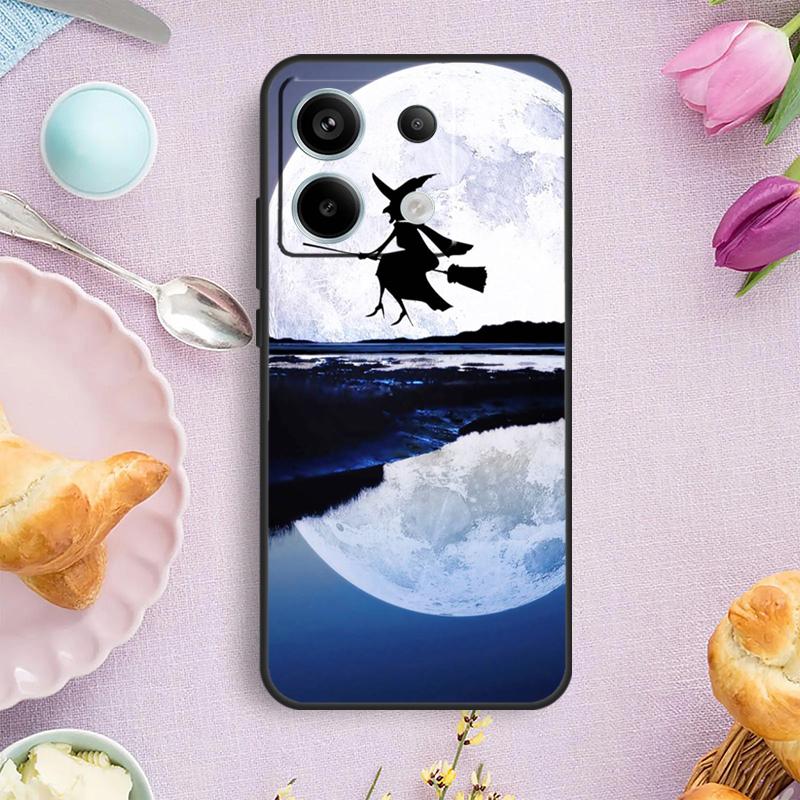 Чехол для телефона Witchcraft Halloween Cat Dark Witch для Redmi Note 12 11 9 10 13 Pro Plus 9S 10S 11S 12S Redmi 13C 9C 10C 12C